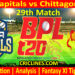Today Match Prediction-DC vs CKS-Dream11-BPL T20-2024-25-29th Match-Who Will Win