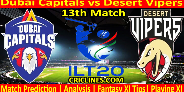 Today Match Prediction-DC vs DV-IL T20 2025-13th Match-Who Will Win