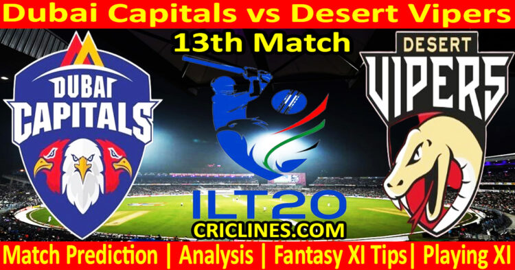 Today Match Prediction-DC vs DV-IL T20 2025-13th Match-Who Will Win
