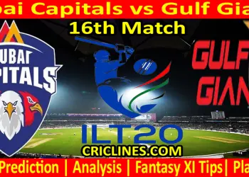 Today Match Prediction-DC vs GG-IL T20 2025-16th Match-Who Will Win