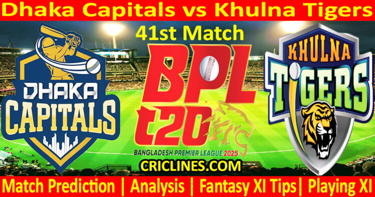 Today Match Prediction-DC vs KT-Dream11-BPL T20-2024-25-41st Match-Who Will Win