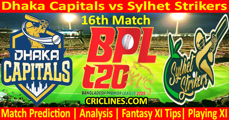 Today Match Prediction-DC vs SLS-Dream11-BPL T20-2024-25-16th Match-Who Will Win