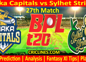 Today Match Prediction-DC vs SLS-Dream11-BPL T20-2024-25-27th Match-Who Will Win
