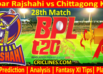 Today Match Prediction-DR vs CKS-Dream11-BPL T20-2024-25-28th Match-Who Will Win