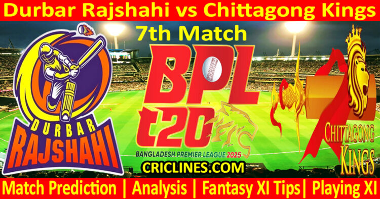 Today Match Prediction-DR vs CKS-Dream11-BPL T20-2024-25-7th Match-Who Will Win