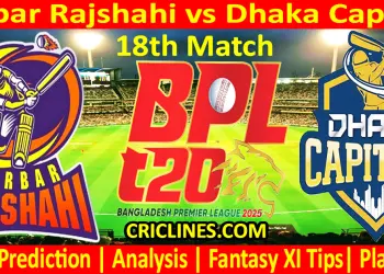Today Match Prediction-DR vs DC-Dream11-BPL T20-2024-25-18th Match-Who Will Win