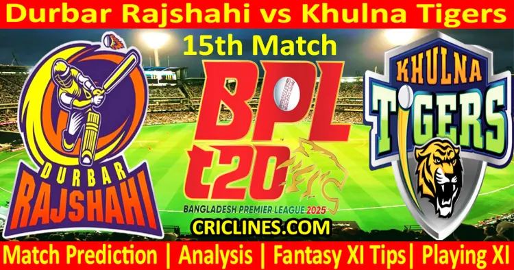 Today Match Prediction-DR vs KT-Dream11-BPL T20-2024-25-15th Match-Who Will Win