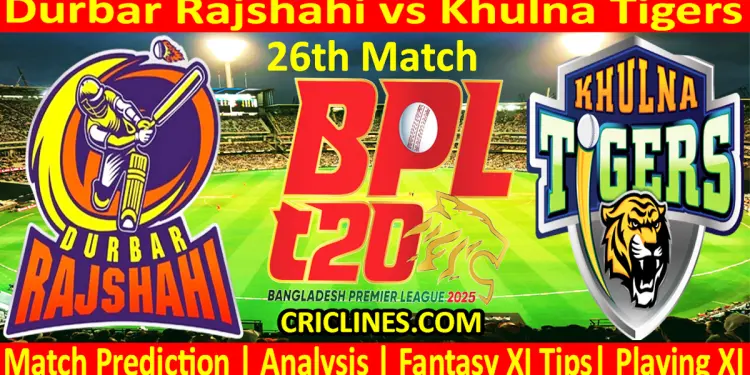 Today Match Prediction-DR vs KT-Dream11-BPL T20-2024-25-26th Match-Who Will Win