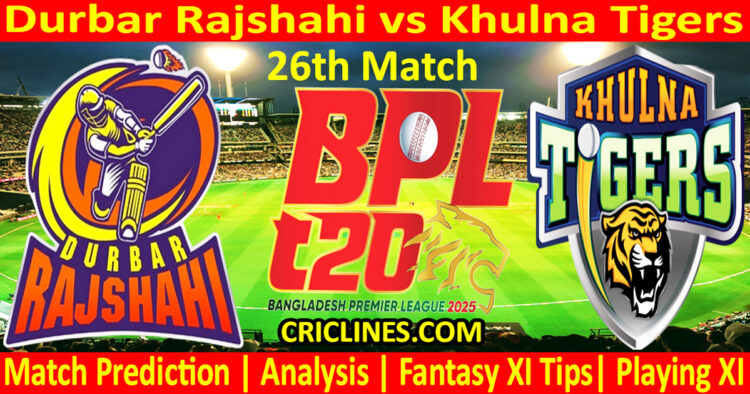 Today Match Prediction-DR vs KT-Dream11-BPL T20-2024-25-26th Match-Who Will Win