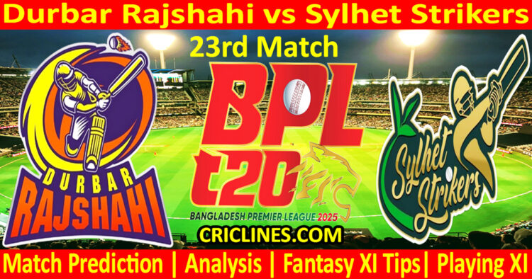 Today Match Prediction-DR vs SLS-Dream11-BPL T20-2024-25-23rd Match-Who Will Win