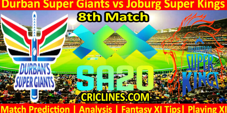 Today Match Prediction-DSG vs JSK-SA20 T20 2025-Dream11-8th Match-Who Will Win