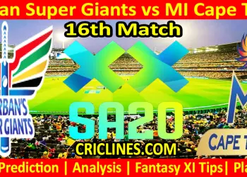 Today Match Prediction-DSG vs MICT-SA20 T20 2025-Dream11-16th Match-Who Will Win