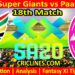 Today Match Prediction-DSG vs PR-SA20 T20 2025-Dream11-18th Match-Who Will Win