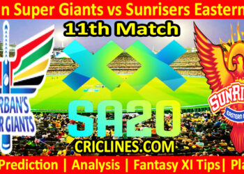 Today Match Prediction-DSG vs SEC-SA20 T20 2025-Dream11-11th Match-Who Will Win