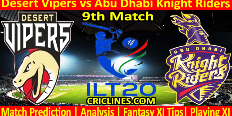 Today Match Prediction-DV vs ADKR-IL T20 2025-9th Match-Who Will Win