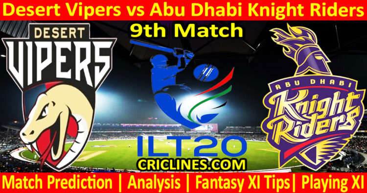 Today Match Prediction-DV vs ADKR-IL T20 2025-9th Match-Who Will Win
