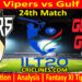 Today Match Prediction-DV vs GG-IL T20 2025-24th Match-Who Will Win