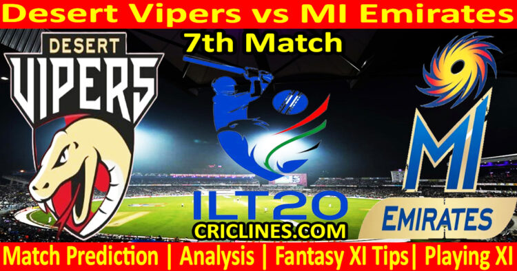 Today Match Prediction-DV vs MIE-IL T20 2025-7th Match-Who Will Win