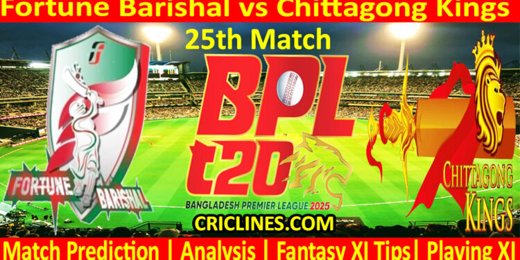 Today Match Prediction-FB vs CKS-Dream11-BPL T20-2024-25-25th Match-Who Will Win