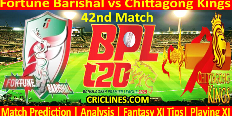 Today Match Prediction-FB vs CKS-Dream11-BPL T20-2024-25-42nd Match-Who Will Win
