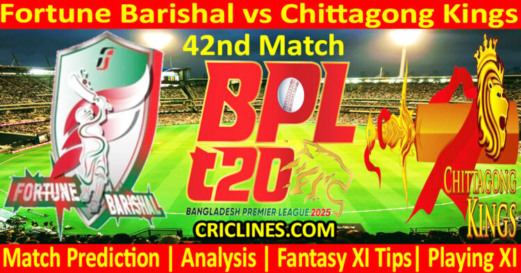 Today Match Prediction-FB vs CKS-Dream11-BPL T20-2024-25-42nd Match-Who Will Win
