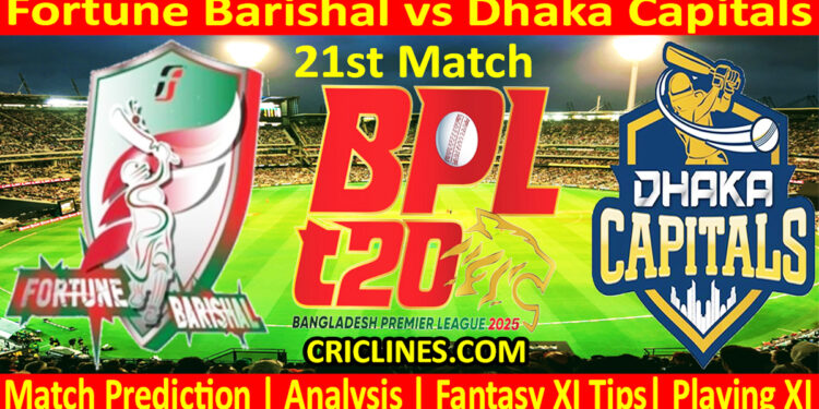 Today Match Prediction-FB vs DC-Dream11-BPL T20-2024-25-21st Match-Who Will Win