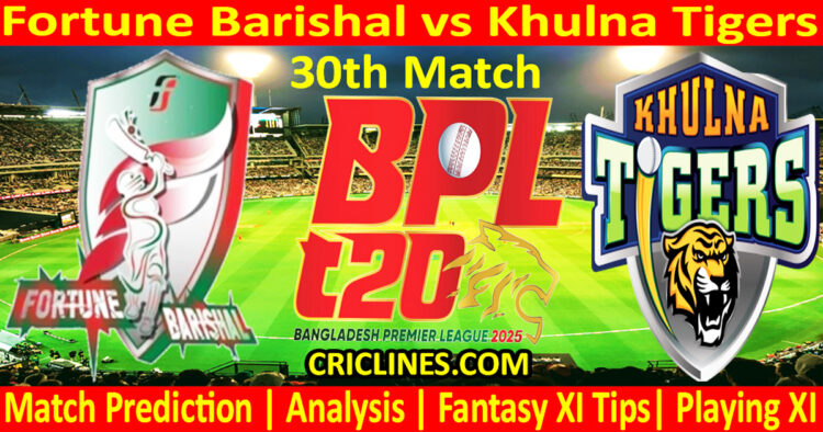 Today Match Prediction-FB vs KT-Dream11-BPL T20-2024-25-30th Match-Who Will Win