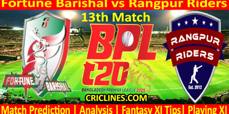 Today Match Prediction-FB vs RR-Dream11-BPL T20-2024-25-13th Match-Who Will Win