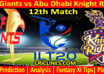 Today Match Prediction-GG vs ADKR-IL T20 2025-12th Match-Who Will Win