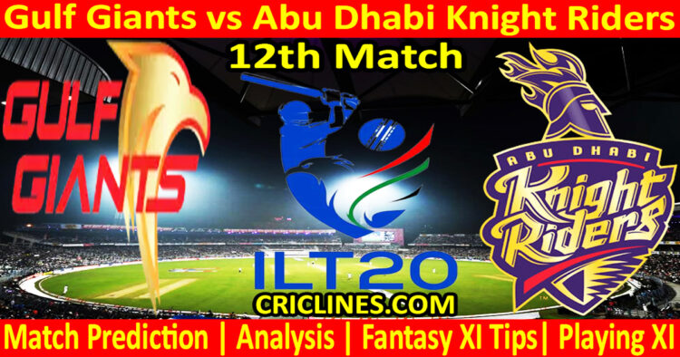 Today Match Prediction-GG vs ADKR-IL T20 2025-12th Match-Who Will Win