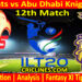 Today Match Prediction-GG vs ADKR-IL T20 2025-12th Match-Who Will Win