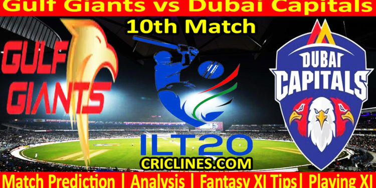 Today Match Prediction-GG vs DC-IL T20 2025-10th Match-Who Will Win