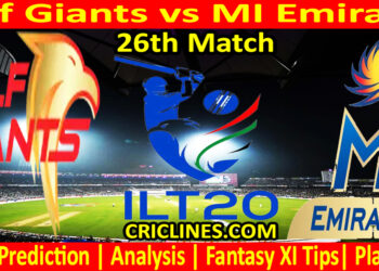 Today Match Prediction-GG vs MIE-IL T20 2025-26th Match-Who Will Win