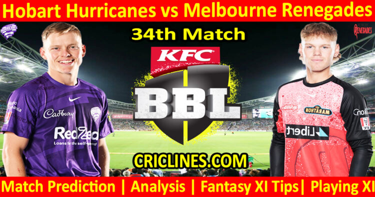 Today Match Prediction-HBH vs MLR-Dream11-BBL T20 2024-25-34th Match-Who Will Win