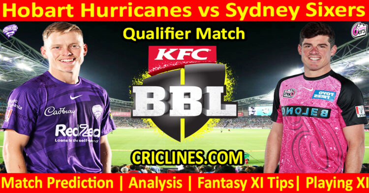 Today Match Prediction-HBH vs SYS-Dream11-BBL T20 2024-25-Qualifier Match-Who Will Win