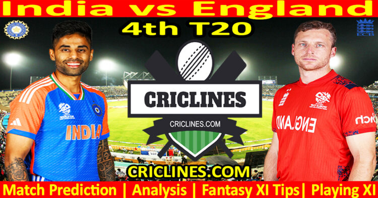 Today Match Prediction-IND vs ENG-4th T20-2025-Dream11-Who Will Win