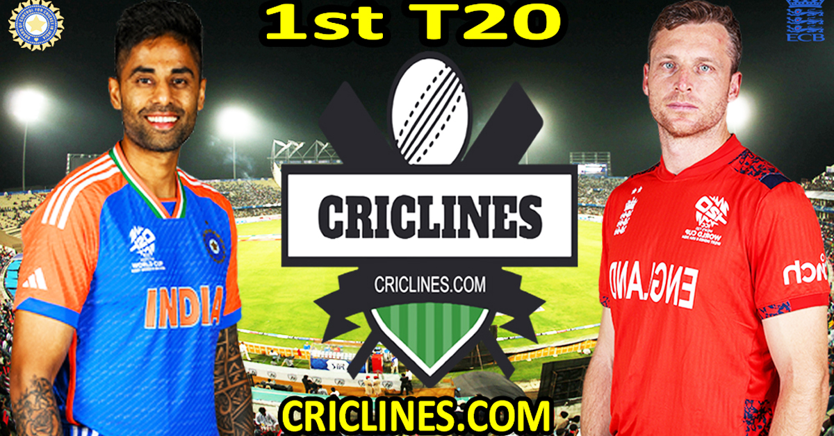 Today Match PredictionIND vs ENG1st T202025Dream11Who Will Win