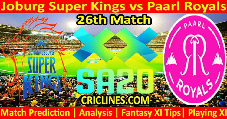 Today Match Prediction-JSK vs PR-SA20 T20 2025-Dream11-26th Match-Who Will Win