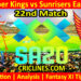 Today Match Prediction-JSK vs SEC-SA20 T20 2025-Dream11-22nd Match-Who Will Win