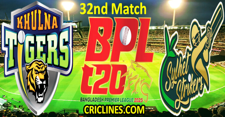 Today Match Prediction-Khulna Tigers vs Sylhet Strikers-Dream11-BPL T20-2024-25-32nd Match-Who Will Win