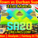 Today Match Prediction-MICT vs DSG-SA20 T20 2025-Dream11-21st Match-Who Will Win