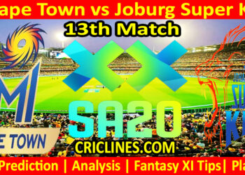 Today Match Prediction-MICT vs JSK-SA20 T20 2025-Dream11-13th Match-Who Will Win