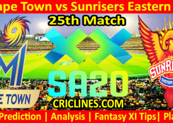 Today Match Prediction-MICT vs SEC-SA20 T20 2025-Dream11-25th Match-Who Will Win