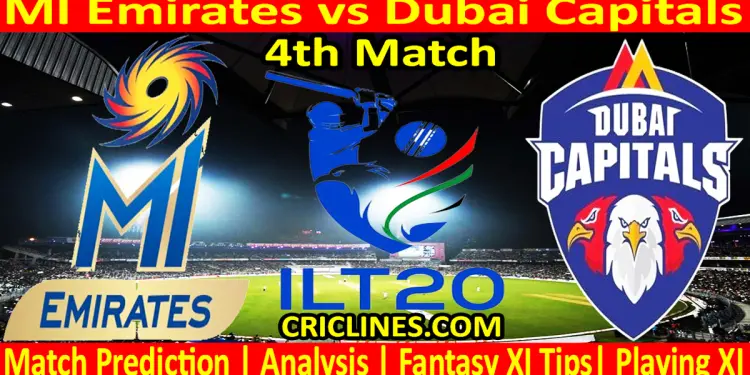 Today Match Prediction-MIE vs DC-IL T20 2025-4th Match-Who Will Win