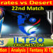 Today Match Prediction-MIE vs DV-IL T20 2025-22nd Match-Who Will Win