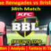 Today Match Prediction-MLR vs BBH-Dream11-BBL T20 2024-25-38th Match-Who Will Win