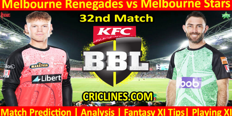 Today Match Prediction-MLR vs MLS-Dream11-BBL T20 2024-25-32nd Match-Who Will Win