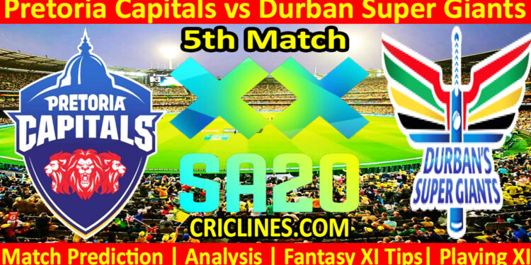 Today Match Prediction-PC vs DSG-SA20 T20 2025-Dream11-5th Match-Who Will Win