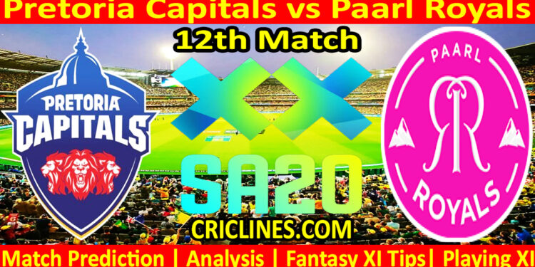 Today Match Prediction-PC vs PR-SA20 T20 2025-Dream11-12th Match-Who Will Win