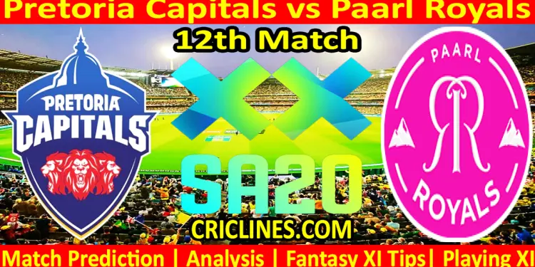 Today Match Prediction-PC vs PR-SA20 T20 2025-Dream11-12th Match-Who Will Win